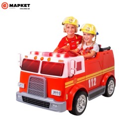 Камион пожарна за 2 деца со акумулатор