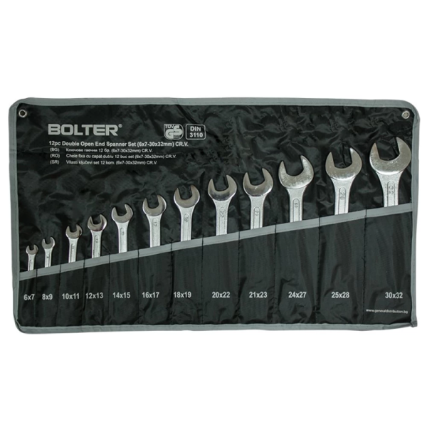 Bolter lt13865 set klasichni kluchevi 12 parchia 67 do 3032 mm cr v