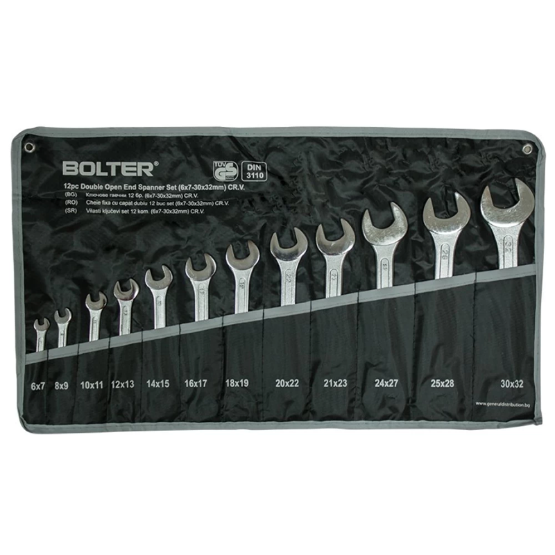 Bolter lt13865 set klasichni kluchevi 12 parchia 67 do 3032 mm cr v