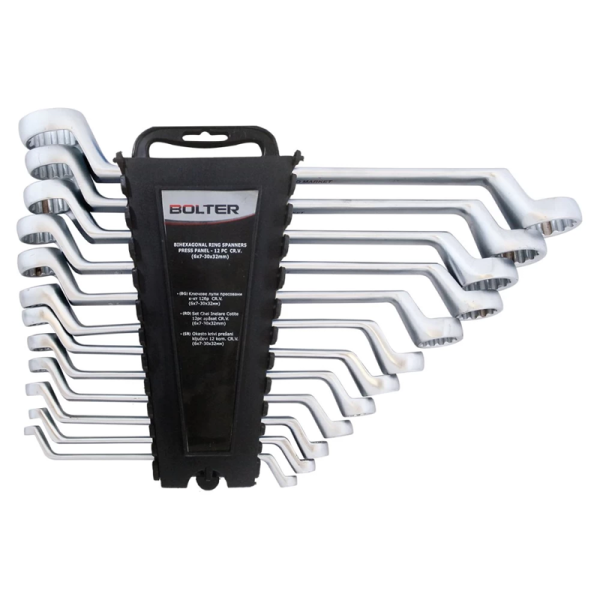 Bolter lt14865 set bikheksagonalni obrachesti kluchevi 8 parchia 67 do 2022 mm
