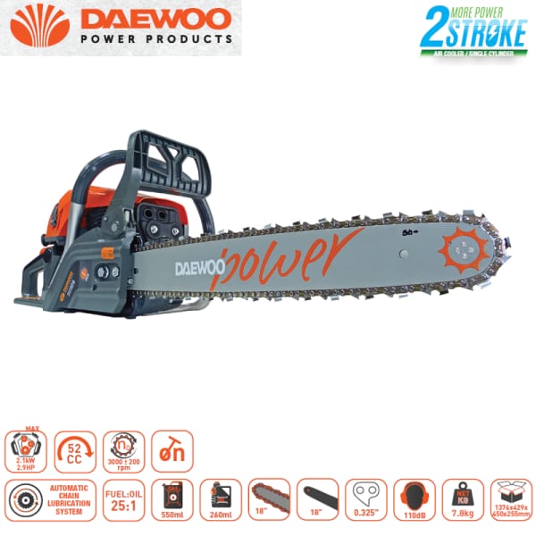 Daewoo dcs5218 benzinska motorna pila 21 kw 45 sm