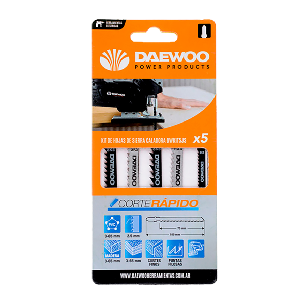 Dwkit5js set nozhevi za drvo 5 parchia t111s t101v t144d t127d t119bo