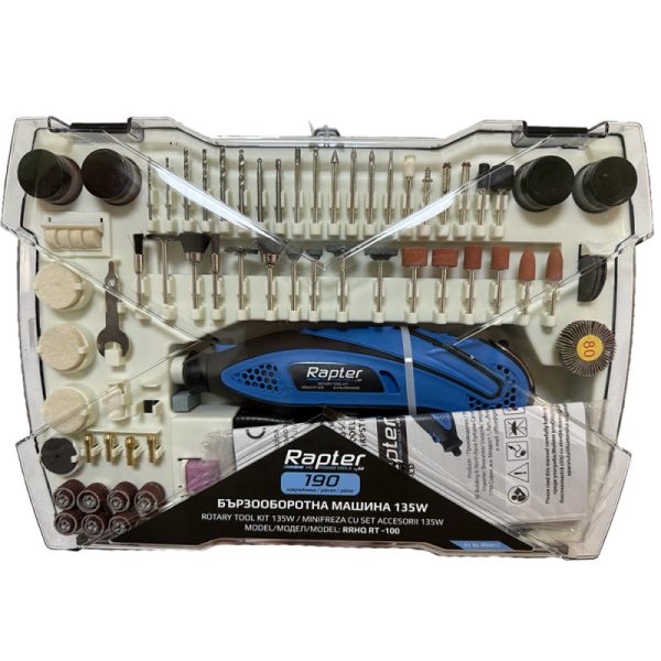 Rapter rrhq rt 100 visokoobrtuvachka precizna mashina 130w 162 dodatoci