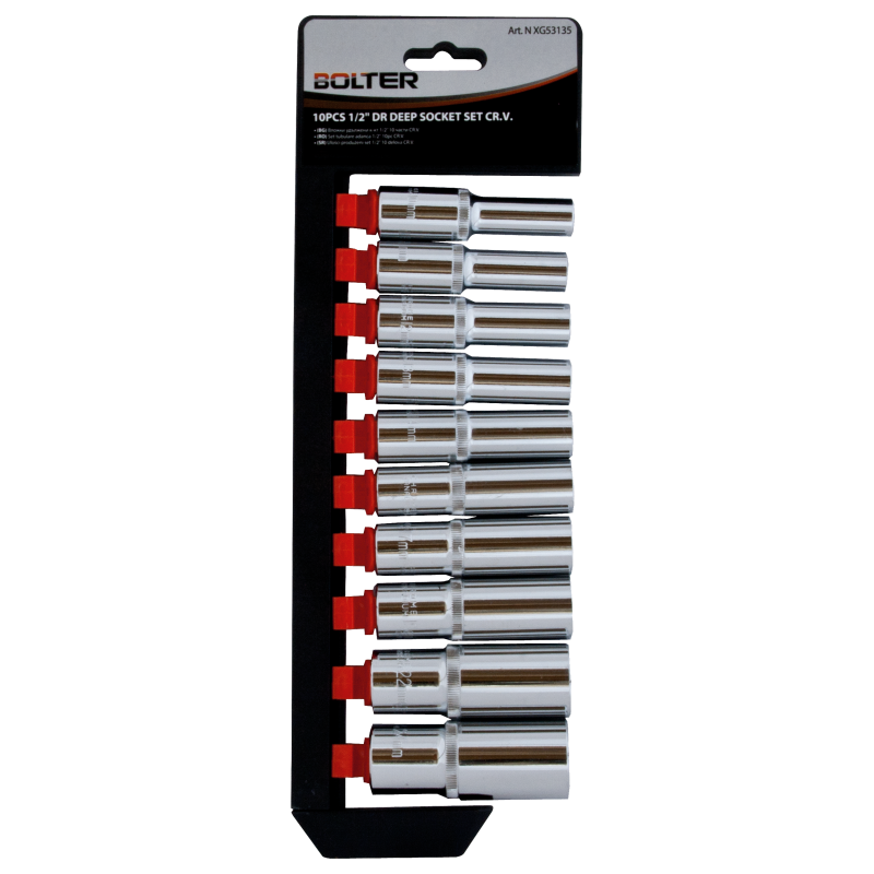 Xg53135 10 delen set 1 2 dr dlaboki nasadni kluchevi crv