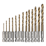 Xg53851 13 delen hex burgia set hss