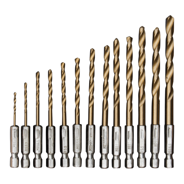 Xg53851 13 delen hex burgia set hss