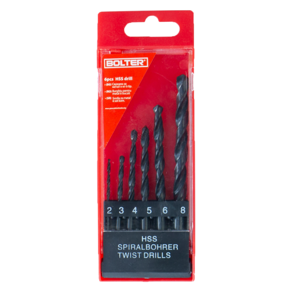 Xg53853 6 delen hss burgia set