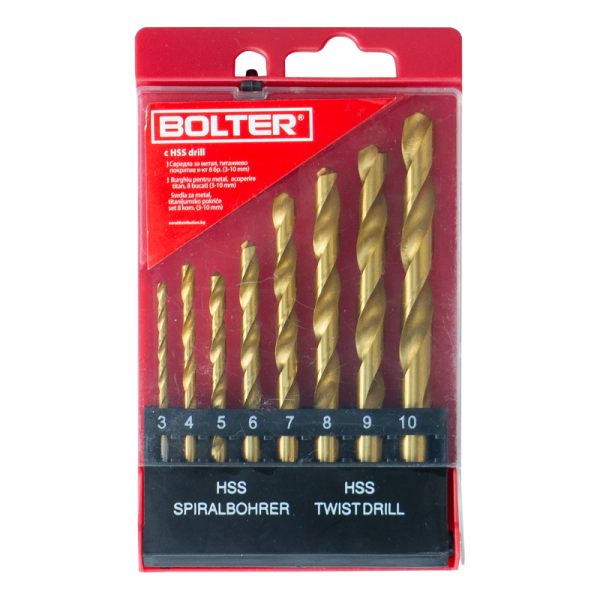 Xg53855 8 delen hss burgia set