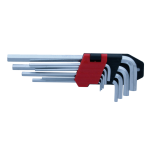 Xg54200 9 delen set dolgi imbus kluchevi crv